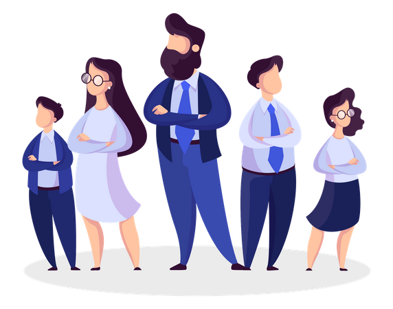 Equipe de negócios  Ilustração