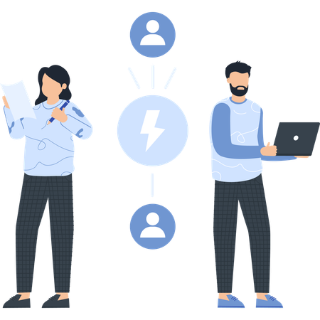 Equipe de negócios fazendo colaboração  Ilustração