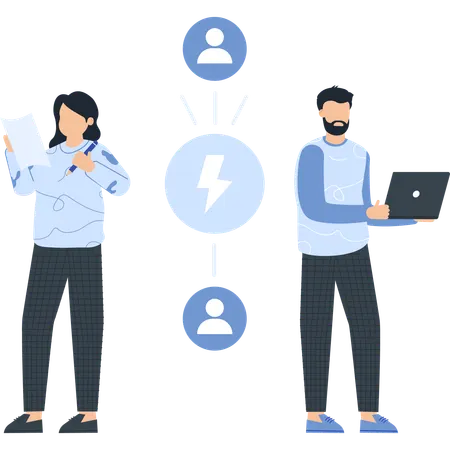 Equipe de negócios fazendo colaboração  Ilustração