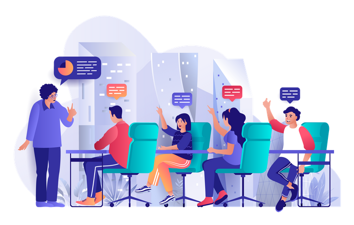 Equipe de negócios  Ilustração