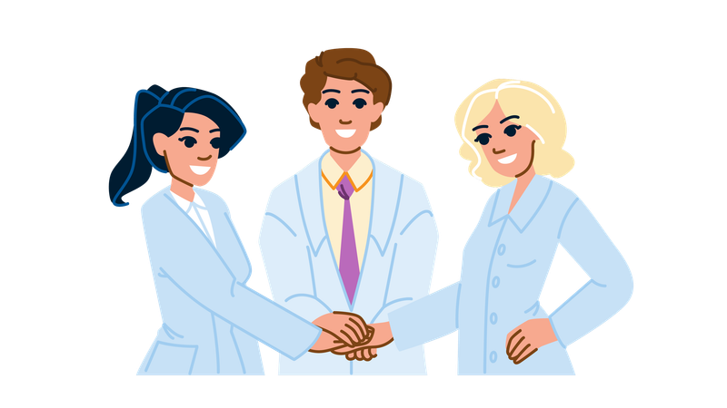 Equipe médica  Ilustração