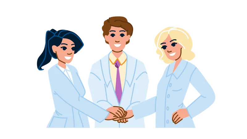 Equipe médica  Ilustração