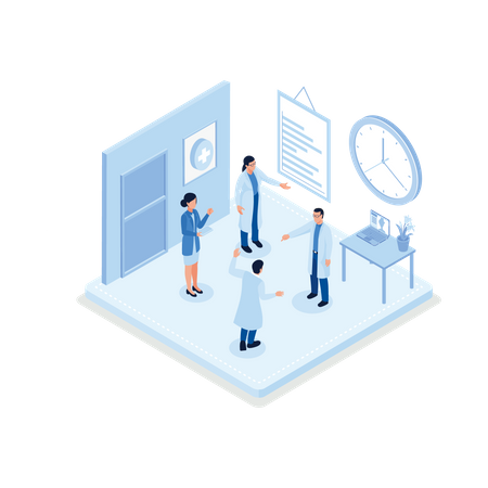 Equipe médica  Ilustração