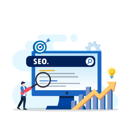 Équipe d'analyse SEO  Illustration