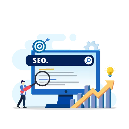 Équipe d'analyse SEO  Illustration