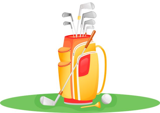 Équipement de golf  Illustration