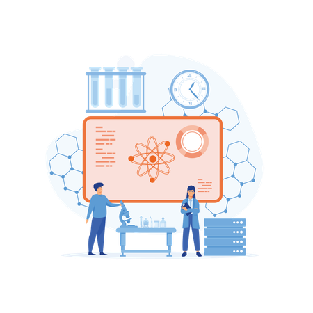 Equipo de científicos de datos  Ilustración