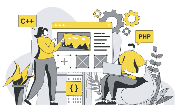 Equipo de desarrolladores  Illustration