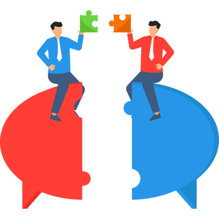 Equipo de negocios trabajando juntos  Ilustración