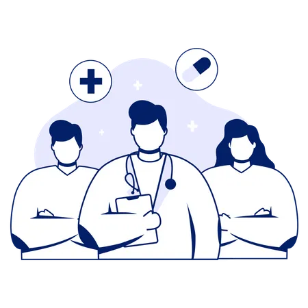 Equipo medico  Ilustración