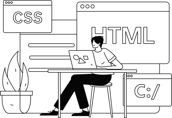 Equipo trabajando en marketing de referencia  Illustration