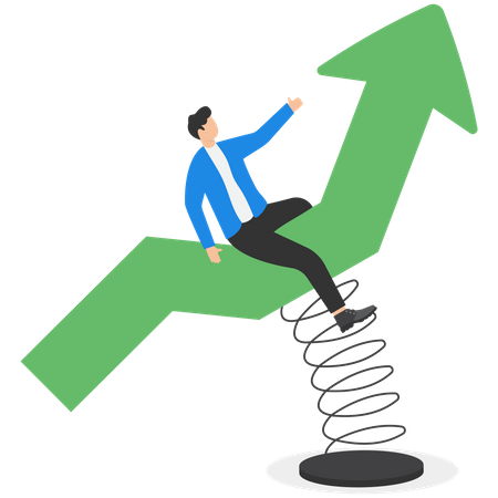 Aproveitando a tendência de alta do mercado  Ilustração