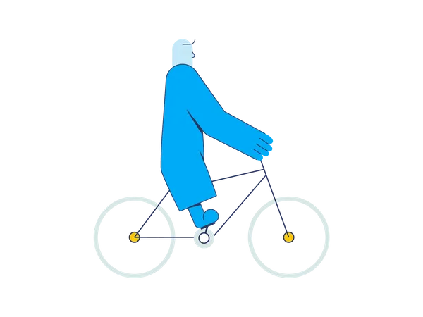 Faire du vélo  Illustration