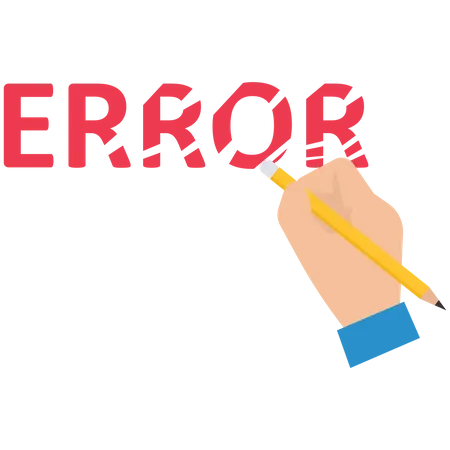 Eraser Error  Illustration