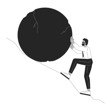 Erdrückende Realität  Illustration
