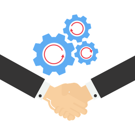 Erfolgreiche langfristige Investition  Illustration