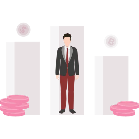 Erfolgreicher Investor  Illustration