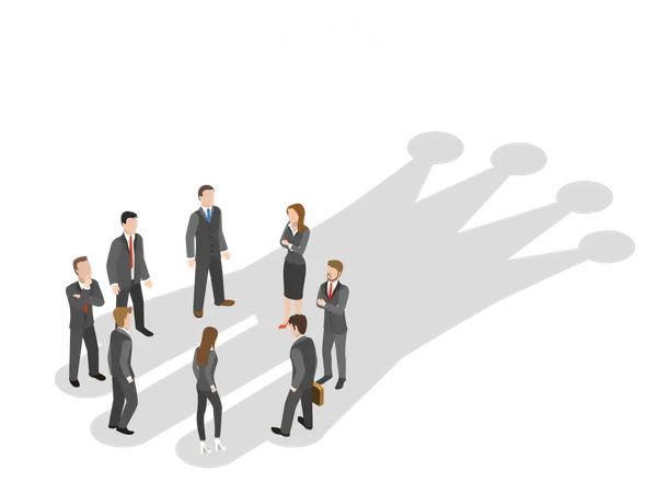 Erfolgreiches Businessteam  Illustration