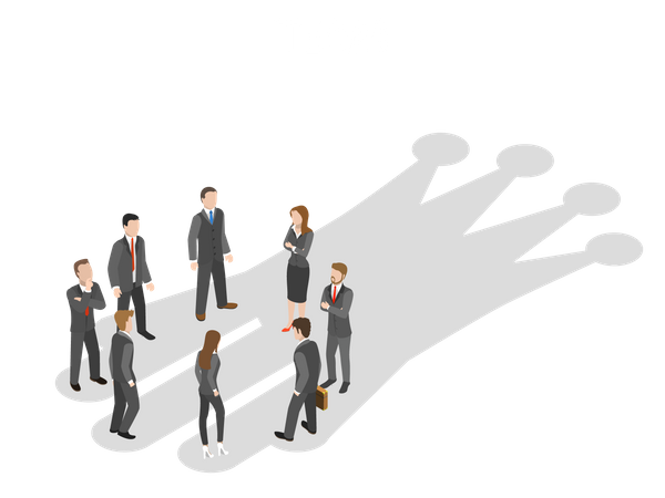 Erfolgreiches Businessteam  Illustration