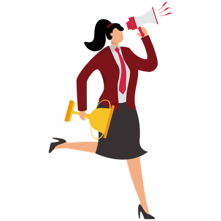 Erfolgsgeschichte, die Menschen motiviert, im Leben erfolgreich zu sein  Illustration