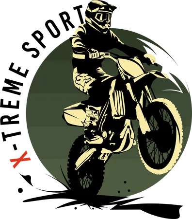 Erkunde mehr mit Motocross  Illustration