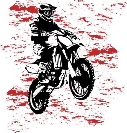 Erkunde mehr mit Motocross  Illustration