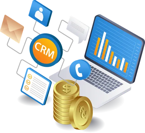 ERP business analyst management  Illustration