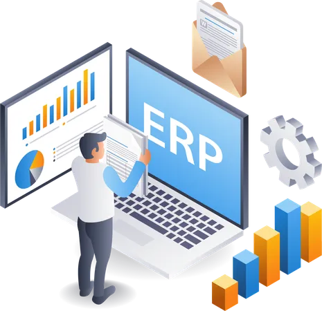 ERP business management 1  Illustration