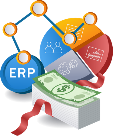 ERP business system analyst  Illustration