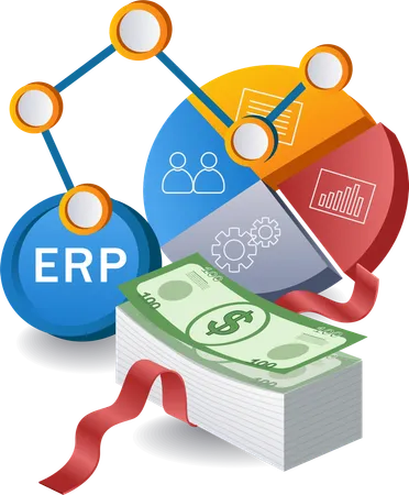 ERP business system analyst  Illustration