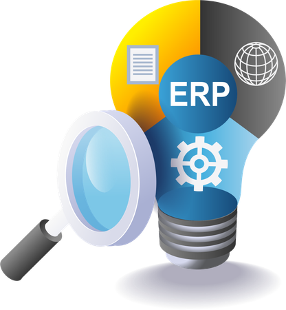 ERP 경량 사업 아이디어  일러스트레이션