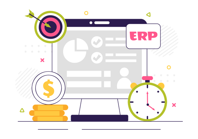 ERP Software System presentation  Illustration