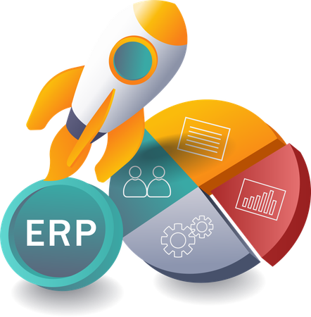 ERP Startup Launch Strategy and Business Analysis  Illustration