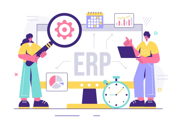 Erp System  Illustration