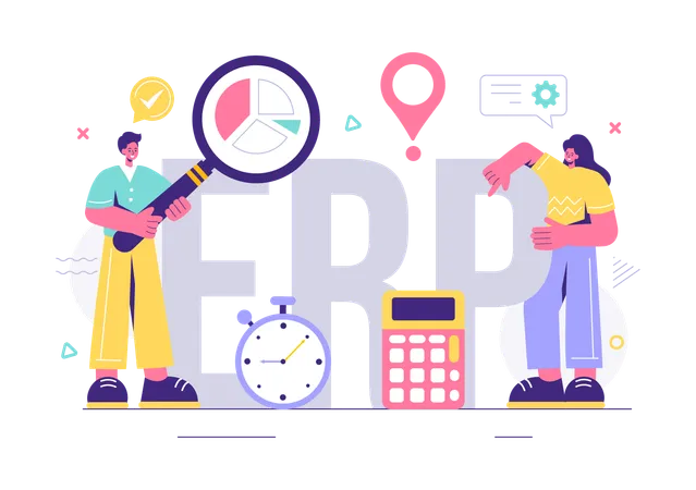 Erp System  Illustration