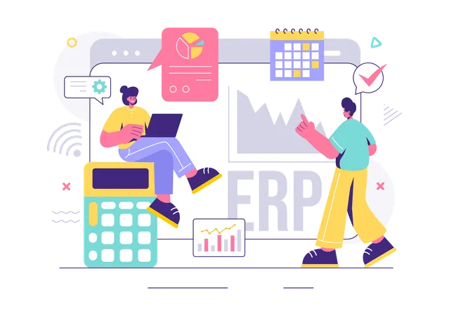 Erp System  Illustration