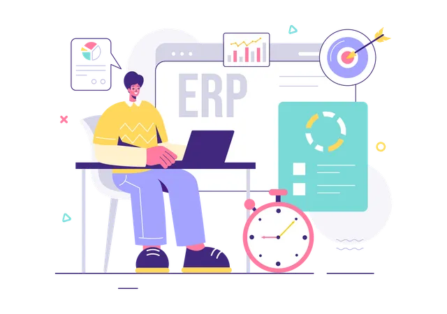 Erp System  Illustration