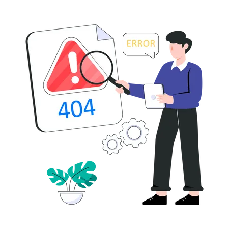 Erreur 404  Illustration