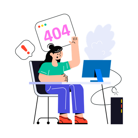 Erreur 404  Illustration