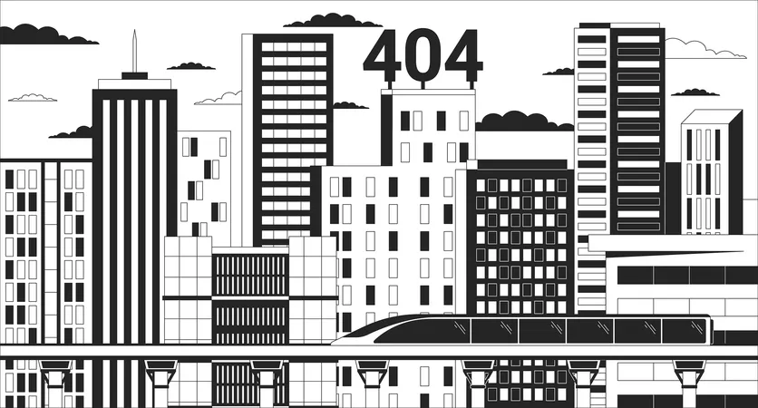 Message flash d'erreur 404  Illustration