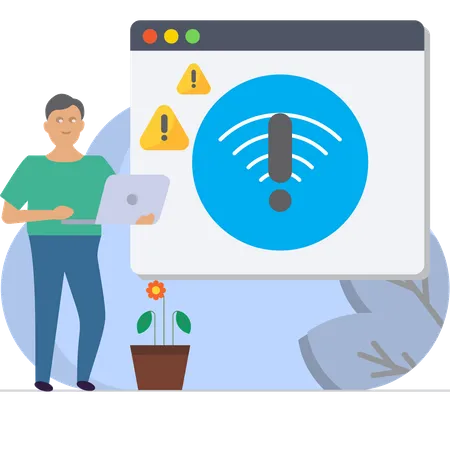 Erreur de connectivité  Illustration