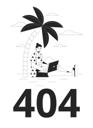 Erreur de travail à distance 404  Illustration