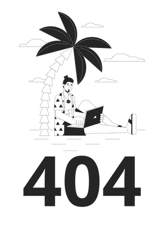 Erreur de travail à distance 404  Illustration