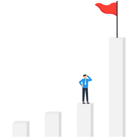 Erreur et erreur provoquant un problème commercial et un objectif manquant  Illustration