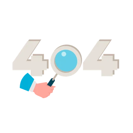 Erro 404  Ilustração