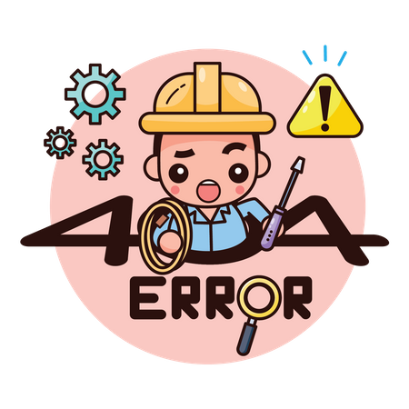 Erro 404  Ilustração