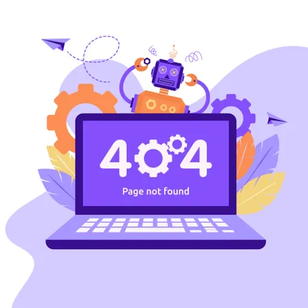 Erro 404 Pagina Da Web Indisponivel Arquivo Nao Encontrado Ilustração