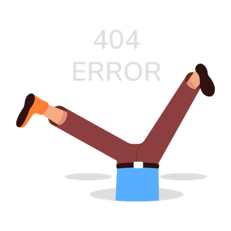 Error 404  Ilustración