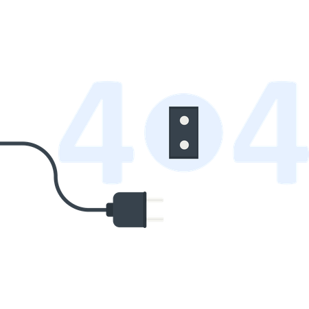 Error 404  Ilustración