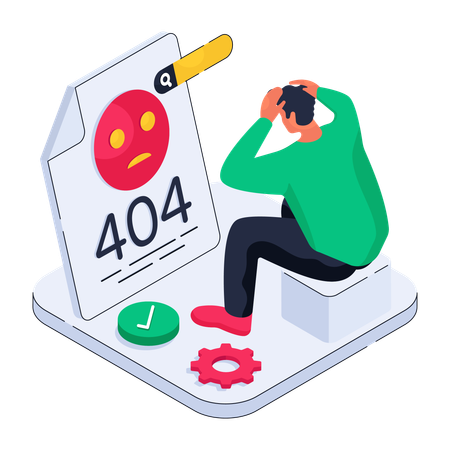 Error 404  Illustration